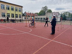 Eliminacje powiatowe Turnieju Bezpieczeństwa w Ruchu Drogowym w Szkole Podstawowej w Burzeninie.