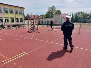 Eliminacje powiatowe Turnieju Bezpieczeństwa w Ruchu Drogowym w Szkole Podstawowej w Burzeninie.