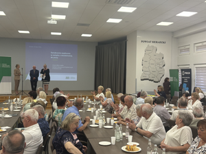 Konferencja z seniorami w Starostwie Powiatowym.